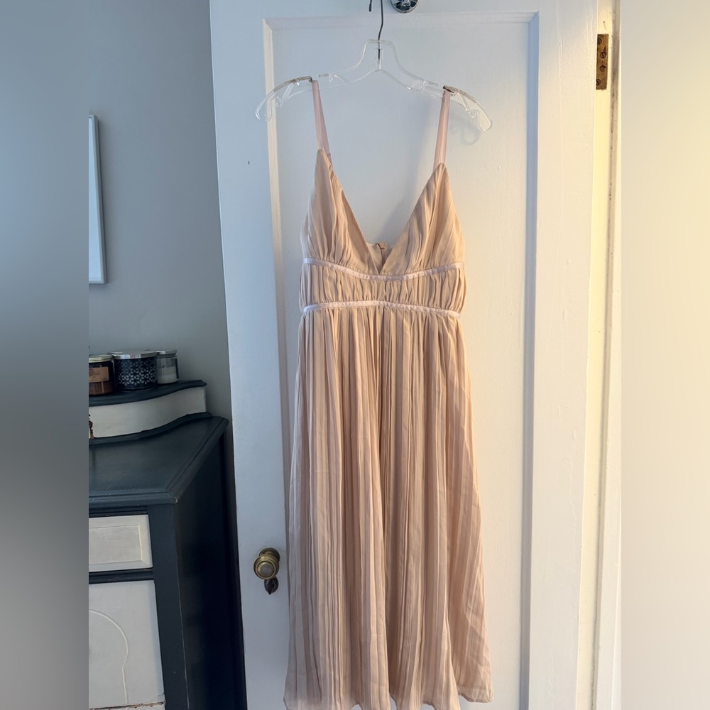 Song of Style Pink Rose Milkmaid Fairy Maxi Dress